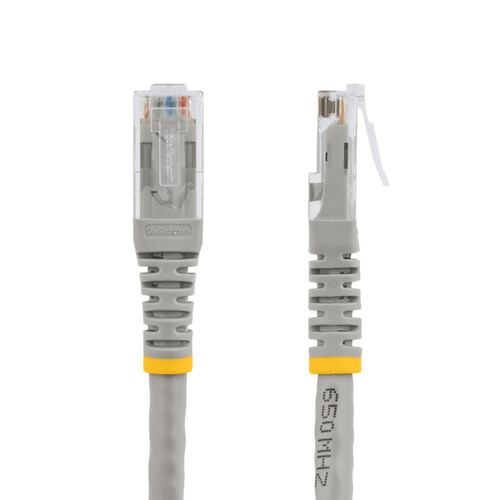 Startech Cat6 Patch Cable With Molded Rj45 Connectors - 15 Ft. - Gray - C6PATCH15GR