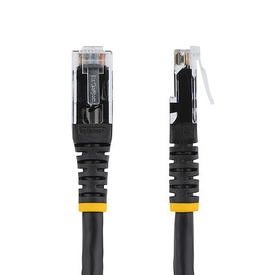 Startech Cat6 Patch Cable With Molded Rj45 Connectors - 35 Ft. - Black - C6PATCH35BK