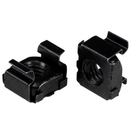 Startech M6 Cage Nuts - 100 Pack, Black - CABCAGENT62B