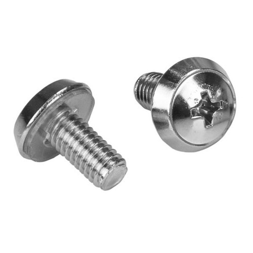 Startech 100 Pkg M6 Mounting Screws And Cage Nuts For Server Rack Cabinet - CABSCREWM62