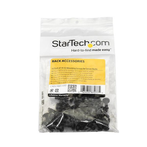 Startech Server Rack Screws - 10-32 Screws - 50 Pack - CABSCRWS1032