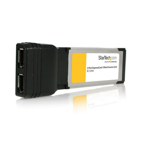Startech 2 Port Expresscard Laptop 1394A Firewire Adapter Card - EC13942