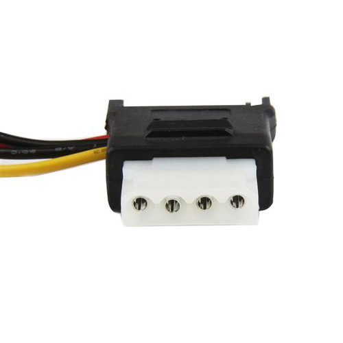 Startech Lp4 To SATA Power Cable Adapter With Floppy Power - Black - LP4SATAFMD