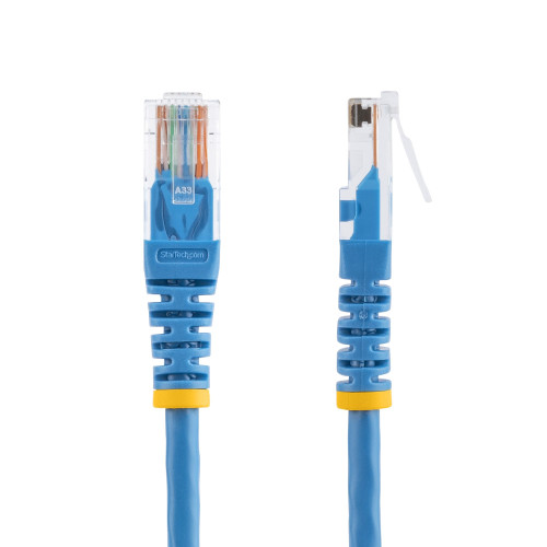 Startech Cat5E Patch Cable With Molded Rj45 Connectors - 50 Ft. - Blue - M45PATCH50BL