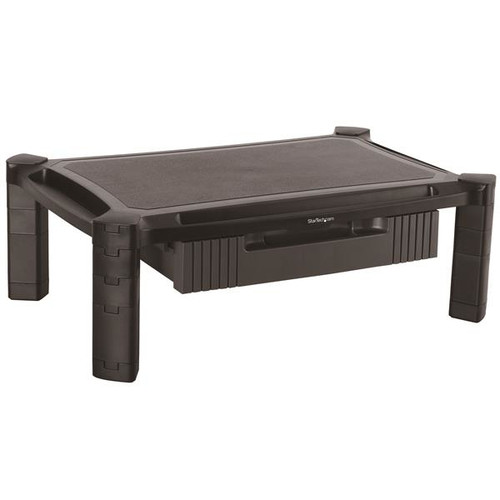 Startech Monitor Riser With Drawer - Height Adjustable - Large - MONSTADJDL