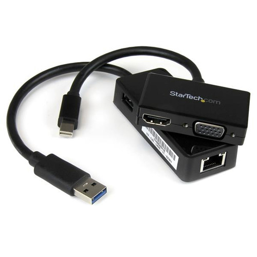 Startech 2-In-1 Surface Pro Adapter Kit - MSTS3MDPUGBK