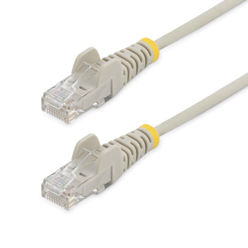Startech 10 Ft. Cat6 Ethernet Cable - Slim - Snagless Rj45 Connectors - Gray - N6PAT10GRS