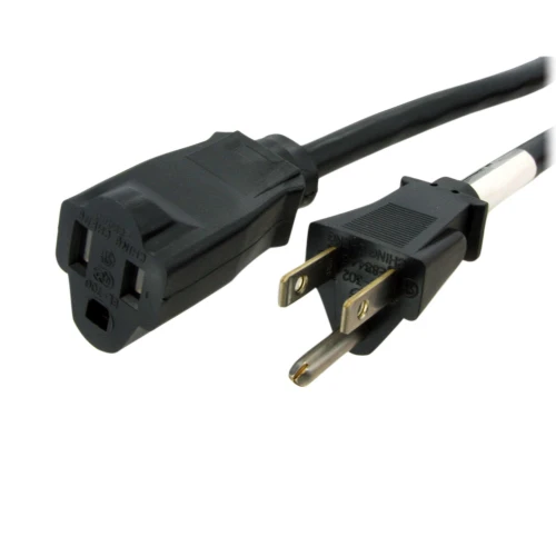 Startech 20 Ft Power Cord Extension - Nema 5-15R To Nema 5-15P - PAC10120