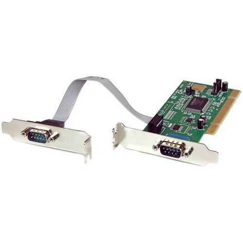 Startech 2 Port Pci Low Profile Rs232 Serial Adapter Card With 16550 Uart - PCI2S550_LP