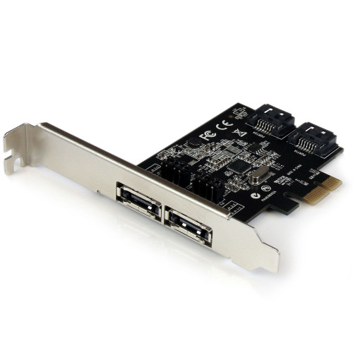 Startech 2 Port Pci Express SATA 6 Gbps Esata Controller Card - Dual Port PCIe SATA Iii Card - 2 Int/2 Ext - PEXESAT322I