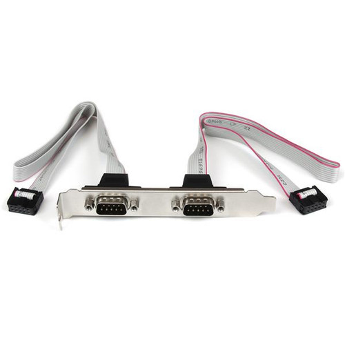 Startech 2 Port 16In Db9 Serial Port Bracket To 10 Pin Header - PLATE9M2P16