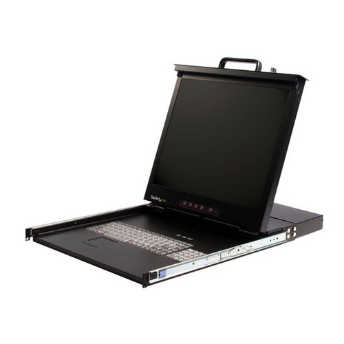 Startech 1U 19In Rackmount Lcd Console With Integrated 8 Port KVM Switch - RACKCONS1908