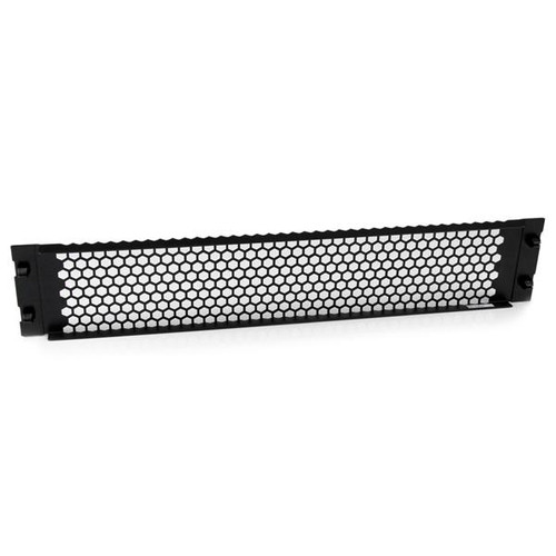 Startech 2U Tool-Less Vented Blank Rack Panel - RKPNLTL2UV
