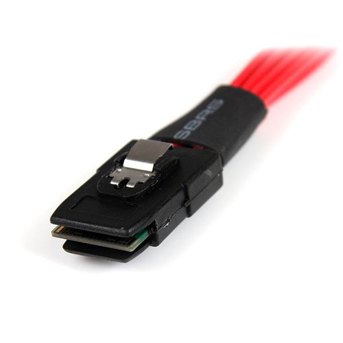 Startech 1M Serial Attached SCSI SAS Cable - SFF-8087 To 4X Latching SATA - SAS8087S4100