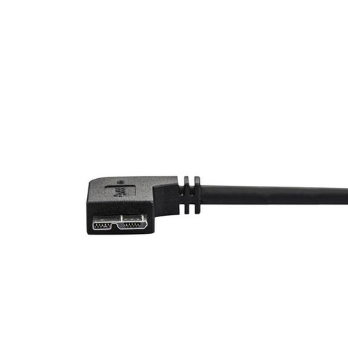 Startech Slim Micro-USB 3.0 Cable - M/M - Right-Angle Micro USB - 2M (6Ft) - USB3AU2MRS