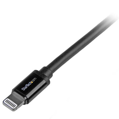 Startech 2 M (6 Ft.) USB To Lightning Cable - Long Iphone / Ipad / Ipod Charger Cable - Lightning To USB Cable - Apple Mfi Certified - Black - USBLT2MB