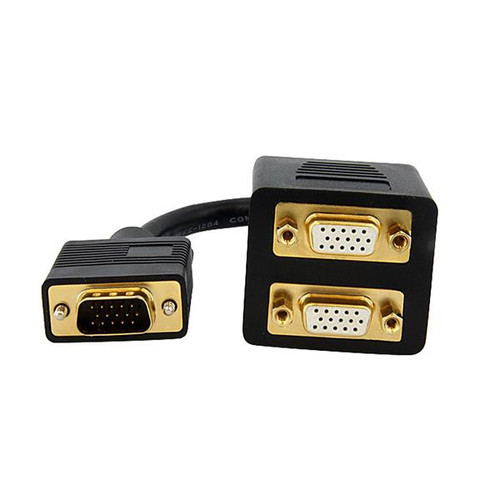 Startech 1 Ft VGA To 2X VGA Video Splitter Cable Â M/F - VGASPL1VV