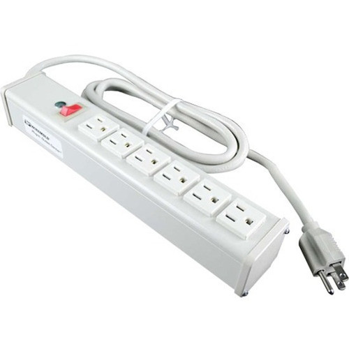 C2G 15ft WM 6-OUTLET 120V/15A LIGHTED POWER - 16296