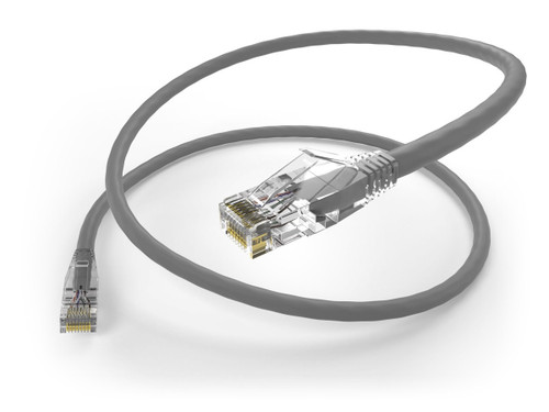 UNC 20 Foot Cat6 Snagless Clearfit Patch Cable Green - Cat6 Patch Cable Cat6 Un Utp Ethernet Patch Cable, 20 Ft 550Mhz Stranded 4 Pair 24Awg Network Cable, Cat6 Cable, Category Cable, Patch Cable, Clear Cat6 Connector, Cat6 Patch Cable - 20Ft - 10089