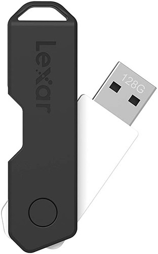 Lexar 128Gb Twistturn2, Usb 2.0 Blk - LJDTT2-128ABNABK