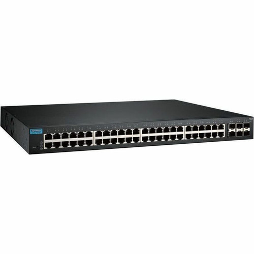 Advantech B+B SmartWorx Managed Layer 2 Ethernet Switch, 48 x Gigabit Ethernet + 6 x SFP+ – EKI-7454G-6X-AE