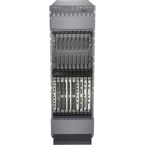 10 Slot MX2000 Chassis, Base with 2 RE, Fan Trays, Optimized AC Power, Discounted Switch Fabric (8 nos)