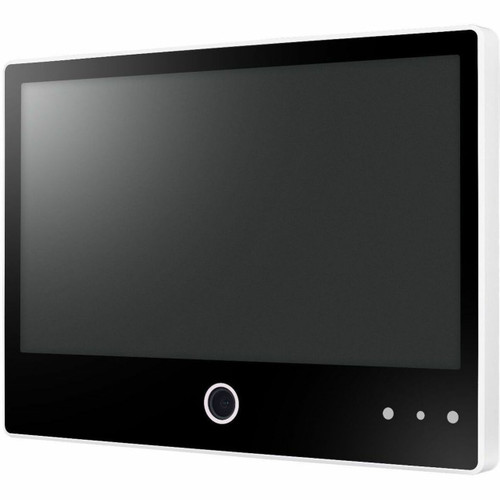 Hanwha Vision 10-inch (10.1in) Ai Enabled Ip Public View Monitor (ai Pvm), White Color, 1024x600 60hz, Ethernet, Built-in Speakers (1w X2), Ai Object Classification And Analytics, Face Detection, Motion Activat - SMT-1031PVW
