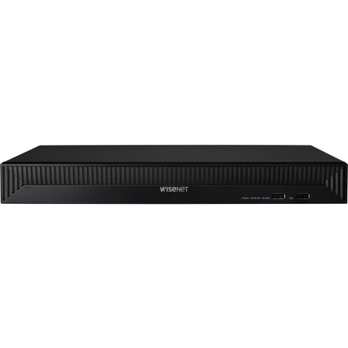 Hanwha Vision 16ch Nvr 10tb With 16 PoE Ports (poe Budget 130w) With 8mp Camera Support. H265, H264, Mjpeg, 2 Fixed Internal SATA Hdds (10tb Each Or 20tb Total). 128mbps Network Camera Recording, Dual Stream Re - QRN-1630S-10TB