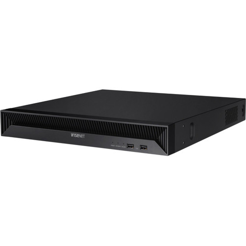 Hanwha Vision 16ch Nvr 2tb With 16 PoE Ports (poe Budget 130w) With 8mp Camera Support. H265, H264, Mjpeg, 2 Fixed Internal SATA Hdds (10tb Each Or 20tb Total). 128mbps Network Camera Recording, Dual Stream Rec - QRN-1630S-2TB