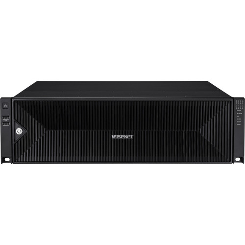 Hanwha Vision 8k Nvr (intel Based), 64tb Raw, 32 Channels, H.265, H.264, Mjpeg, 16 Fixed Internal SATA Hdds (10tb Max Per HDD), RAID 5 & 6, Arb (automatic Recovery Backup), 400 Mbps Recording / Up To 32 Mbps Pl - PRN-3200B4-64TB
