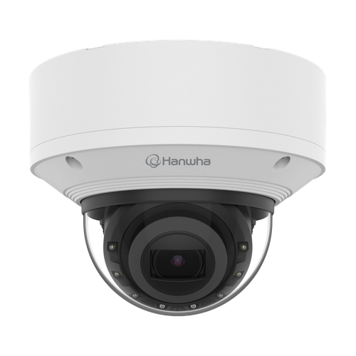 Hanwha Vision Powered By Wn7, X-plus Series, Indoor Network Ai Ir Dome Camera, 4k Resolution @ 30fps, 4.4~9.3mm(2.1x) (112.1 ~47.5 ) Motorized Varifocal Lens, Triple Codec (h.265/h.264/mjpeg), Ir Viewable Lengt - XND-9083RV