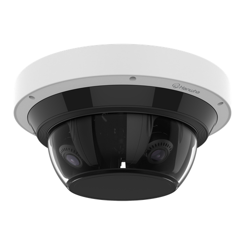 Hanwha Vision Wisenet P Series Network Vandal Outdoor Multi-sensor Multi-directional Dome Camera, 2mp X 4ch Multi-directional Camera, Motorized Ptrz Support, Max. 60fps@2mp(h.265, H.264), 3.2~10mm(3.1x) Motoriz - PNM-9084RQZ1