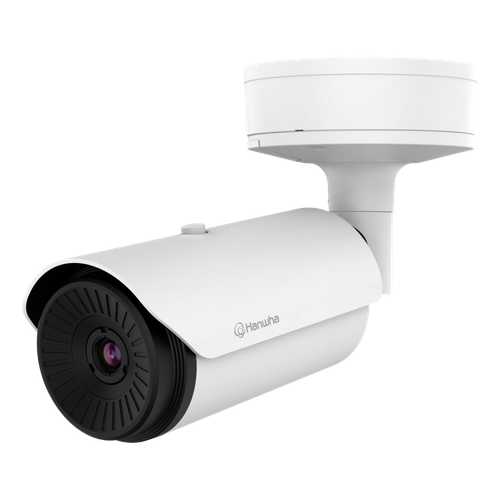 Hanwha Vision Wisenet T Network Outdoor Vandal Thermal Bullet Camera (uncooled), 320 X 240 @ 8fps, 13.7mm Fixed Focal Lens (16 ), Triple Codec H.265/h.264/mjpeg With Wisestream Ii, Built-in Sd Card Slot (1x256g - TNO-L3030T