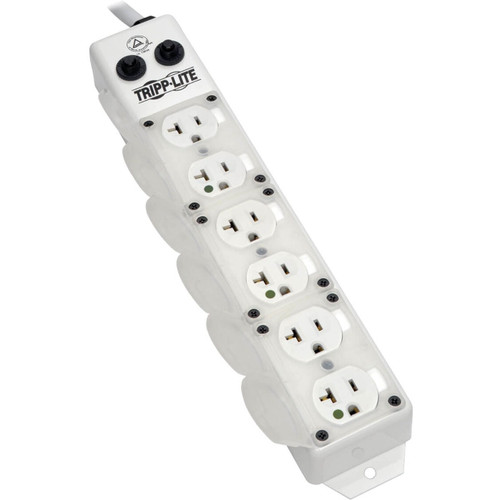 Eaton Tripp Lite Power Strip Hospital Medical Cord Wrap Drip Shield 4 Outlet 10Feet Cord - PS410HGOEMX