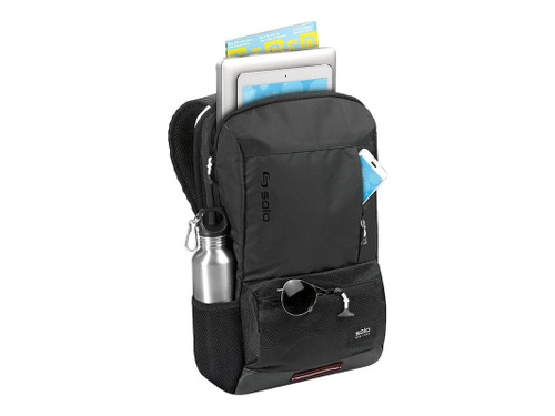 Solo NY Fully padded 15.6in laptop compartment, Internal iPad/tablet pocket, Multiple front pockets, Mesh side pockets, Internal organizer section, Padded back and backpack straps for added comfort, Sports zipper pulls - VAR701-4
