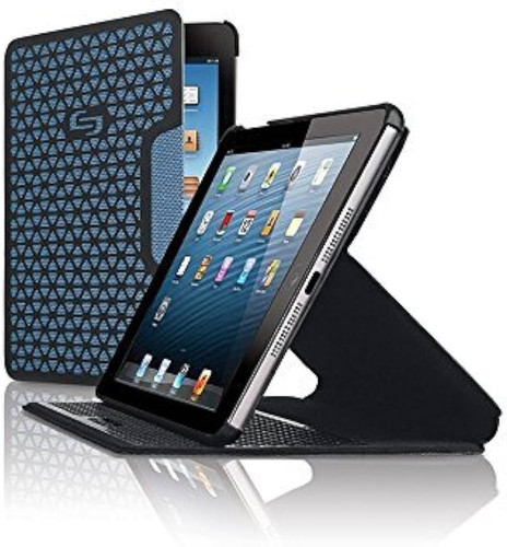 Solo NY Protective tray securely holds iPad mini.Magnetic cover sleeps and wakes iPad mini.Adjust to multiple viewing angles.Rear opening for camera allows you to shoot photos while keeping iPad mini in case.Magnetic flap closure. - ACV230-20