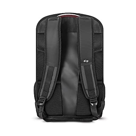 Solo NY Fully padded 15.6 laptop compartment n Internal iPad/tablet pocket n Multiple front pockets and mesh side pockets n Internal organizer section n Padded back and backpack straps for added comfort n Sports zipper pulls - VAR701-10