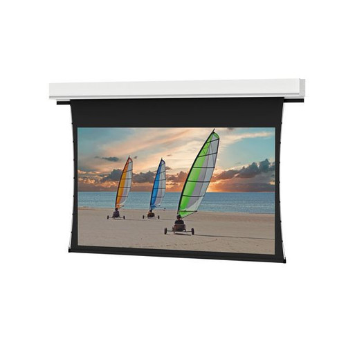 Da-Lite 94286BLS - 54" x 96" Ceiling Recessed Electric Screen, HDTV (16:9), 54" x 96" or 110" Diagonal, High Contrast Matte White, Standard Black Drop, Slot, Standard 120V (60Hz), Standard Low Voltage Control (LVC) - 94286BLS