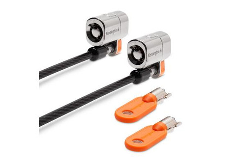 Kensington ClickSafe Round Keyed Twin Laptop Lock Custom Keyed.Custom product. Non-cancellable, non-returnable - K64912