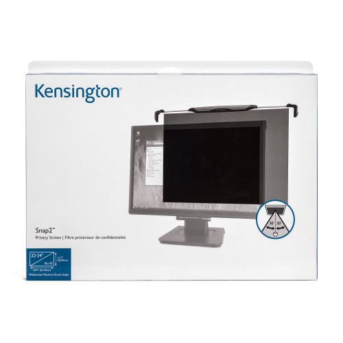 Kensington FS240 Snap2 Privacy Screen for 22in-24in Widescreen Monitors- Black - K55315WW