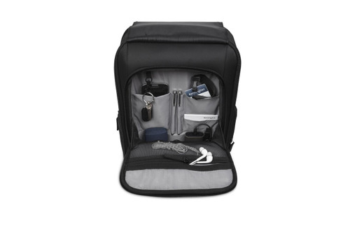 Kensington SecureTrek 15.6" Lockable Laptop Backpack (K98617WW) - SecureTrek Lock Base - Anti-Puncture Zipper - 840D Twill Polyester - Padded Shoulder Straps - K98617WW