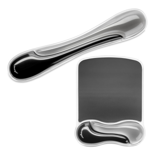 Kensington Duo Gel Mouse Pad Wrist Rest,Black/Grey - K62399US