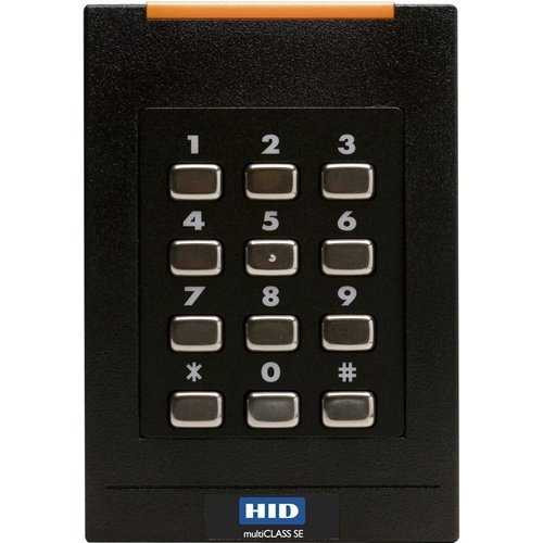 HID RDR, Rk40, Iclass, Se E, Lf Off, Hf Std/Sio/Seos/Ma, Wieg, Pig, Blk, Led Red, Flsh Grn, Bzr On, Opt Tamp, Open Coll, Csn 32-Bit Msb, Kpf, Bffrd 1 Key, No Par, 4-Bit Msg, Ipm Off, Mobile-Ready - 921NMNNEKMA002