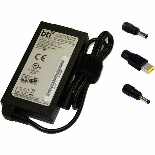 BTI Replacement Slim AC power adpt 65W for various LENOVO notebooks including Thinkpad T410 T420 T430 Ideapad Flex 14 15 replaces 0A36258 0A36259 0A36263 40Y7697 includes tips C134 Specs 19V 3.42A 65W - LEN65W-S-UNIV