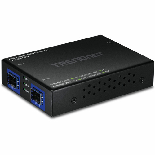 Trendnet Device Type: Media Converter - Data Transfer Rate: 1Gbps - Data Link Protocol: Gigabit Ethernet - Connectivity Technology: Wired - Form Factor: SFP - TFC-G21SFP