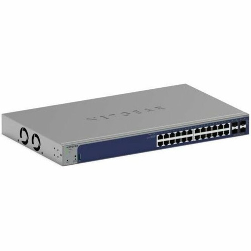 Netgear Switch S3300-28X (GS728TX)- 1RU - Wired - 10Gbps - Networking / Ports Qty: 29 - Gigabit Ethernet - 48 Gigabit copper ports, 2 Copper 10G and 2 SFP+ 10G Ports, 1 x USB - 256MB RAM - 64MB Flash Memory- GS728TX-300NAS