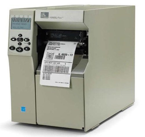 Zebra Thermal Transfer (Tt) Printer 105Slplus; 300Dpi, Us Cord Serial, Parallel, USB, Int 10/100, Cutter With Catch Tray. - 103-801-00100