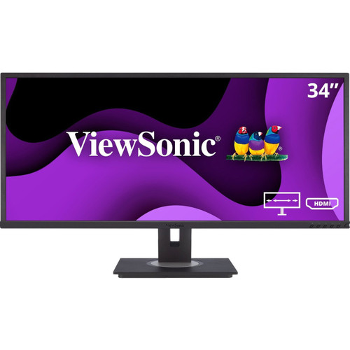 Viewsonic 34in 21:9 Monitor with WQHD (3440 x 1440) Resolution and Advanced Ergonomics. - VG3448