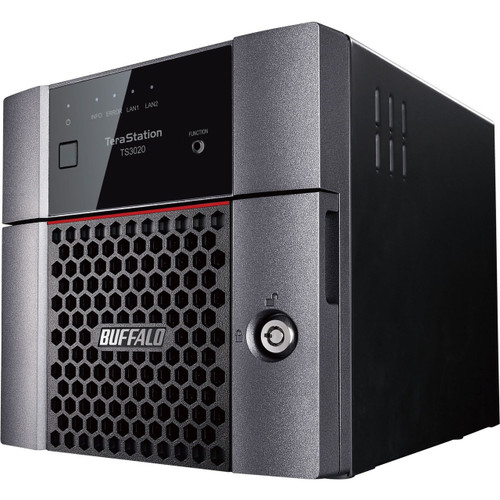 Buffalo 2X2TB SATA NAS HARD DRIVES INCLUDED PARTIALLY POPULATED 4-BAY 1U RACKMOUNT NAS WITH 2 OPEN DRIVE BAYS 2XGBE RAID ISCSI - TS3410RN0402