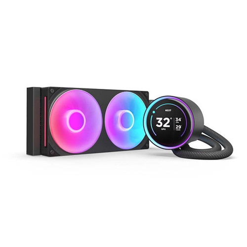 NZXT 240mm Kraken Elite RGB All-in-One Liquid Cooler (Black) - RL-KR24E-B2